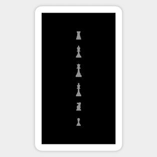 Chess pieces in a vertical design - ORENOB Sticker